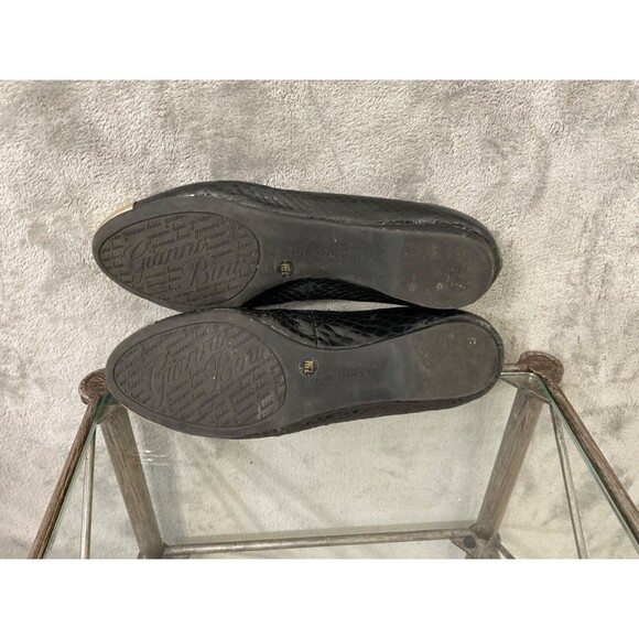 Giani Bernini Leather comfort shoes Flats women’s size 7.5 two tone black/gold - Picture 11 of 12